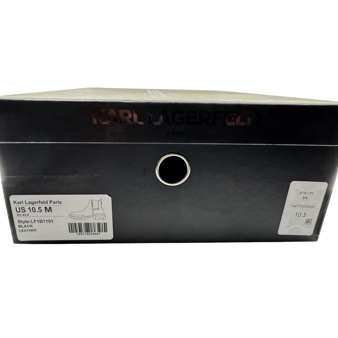 Botas de Cuero Negro para Hombre