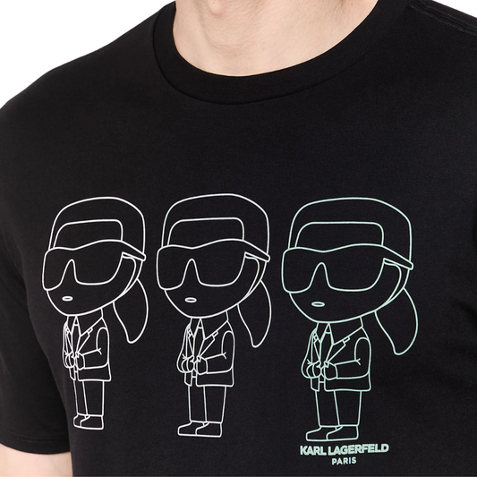 Camiseta Karl Lagerfeld Paris con Gráfico Karl Trio