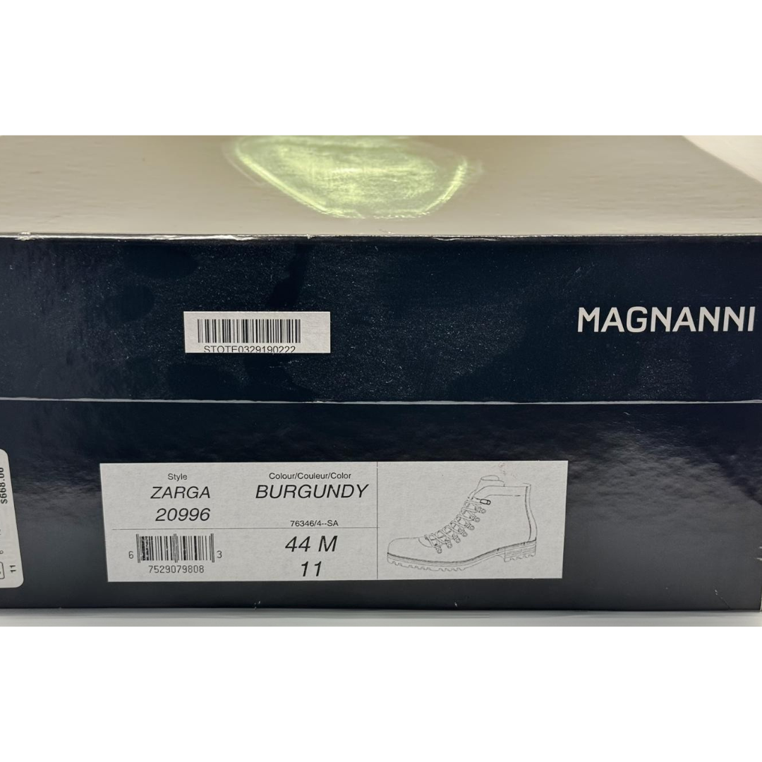 Botas de Cuero Burdeos para Hombre