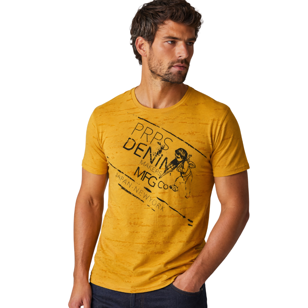 Camiseta de Algodón Nueva York Japón PRPS