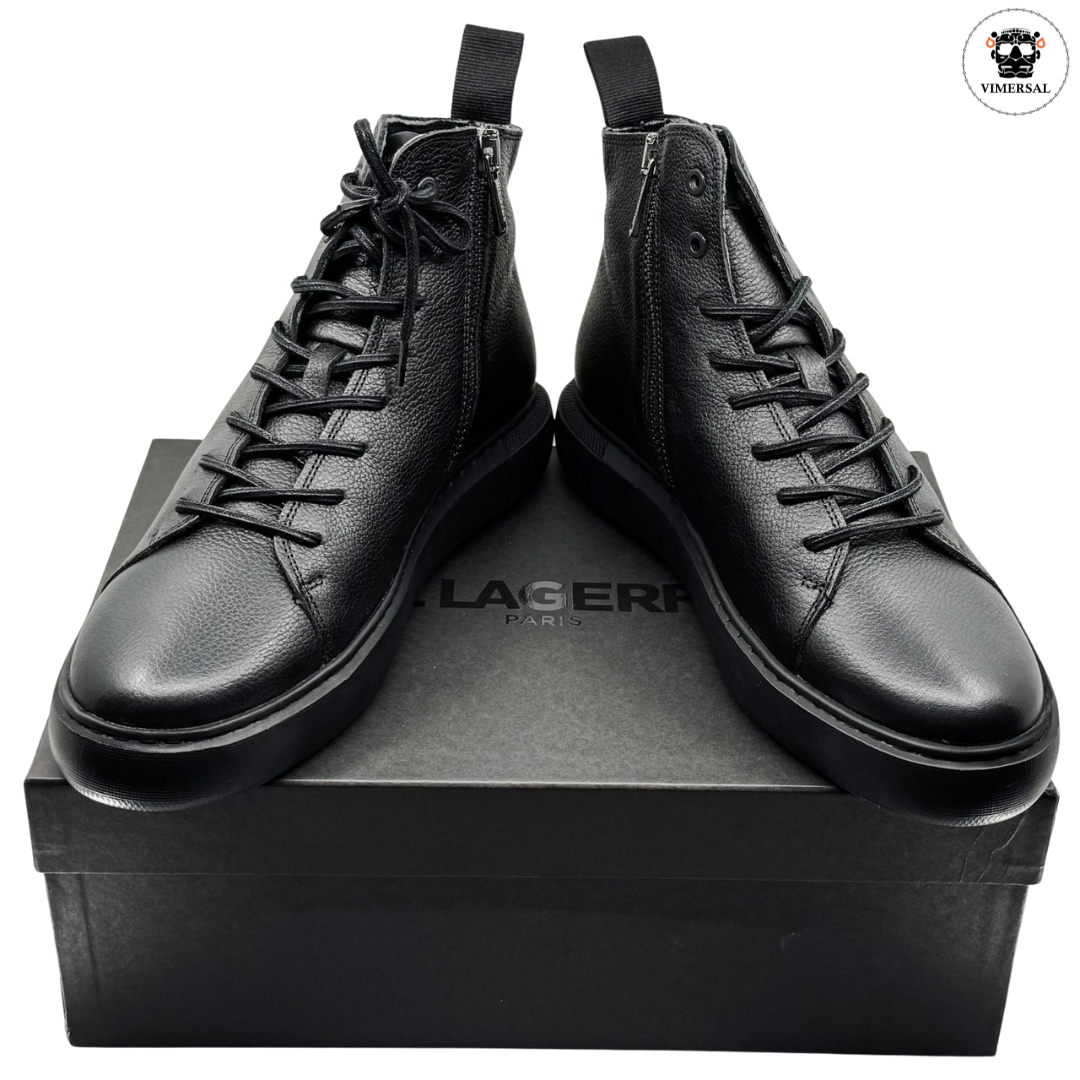 Zapatillas Altas de Cuero para Hombre