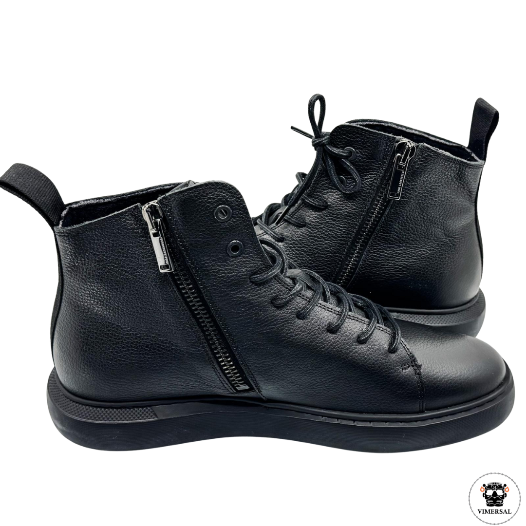 Zapatillas Altas de Cuero para Hombre