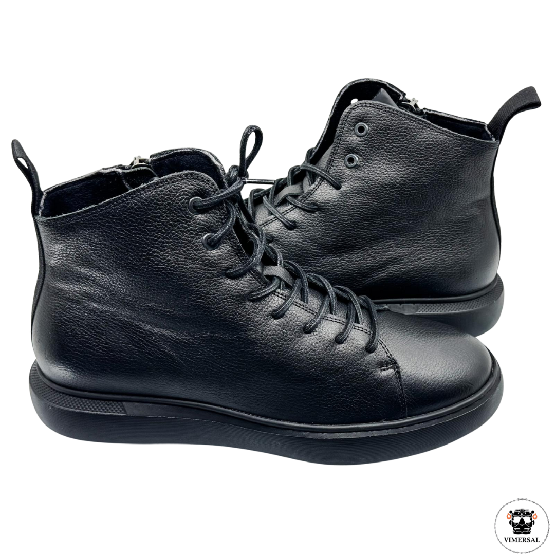 Zapatillas Altas de Cuero para Hombre