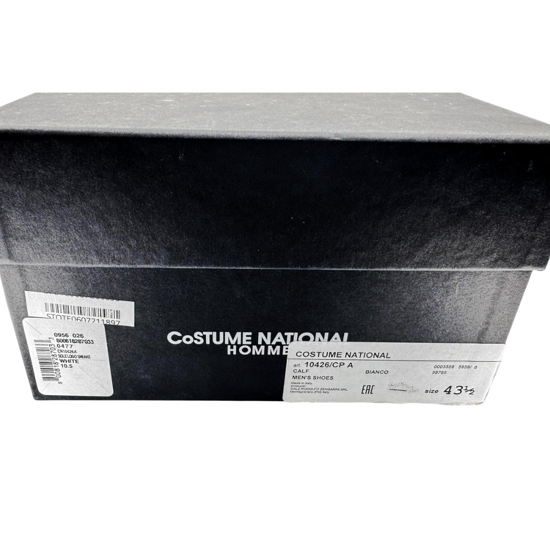 Zapatillas de Cuero Blancas con Logo Grande para Hombre