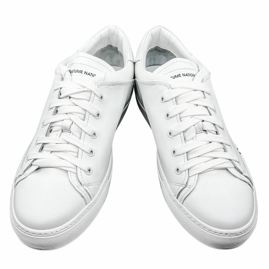 Zapatillas de Cuero Blancas con Logo Grande para Hombre