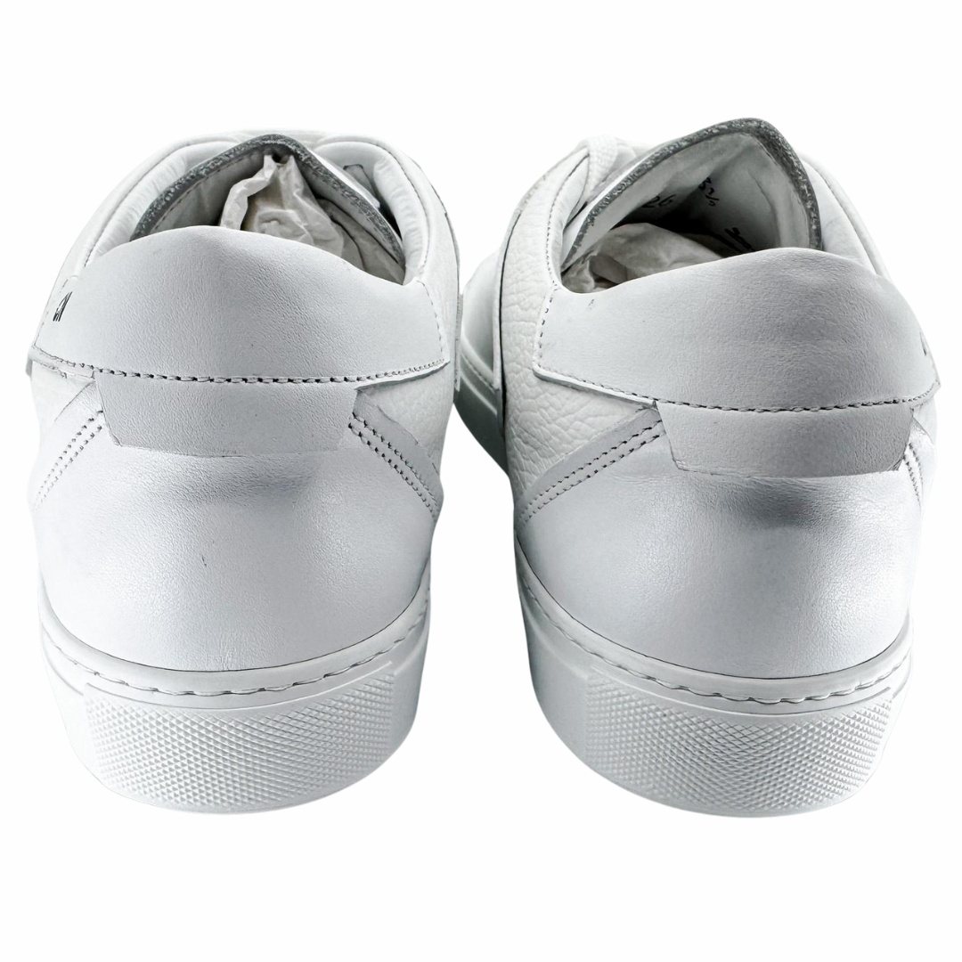 Zapatillas de Cuero Blancas con Logo Grande para Hombre