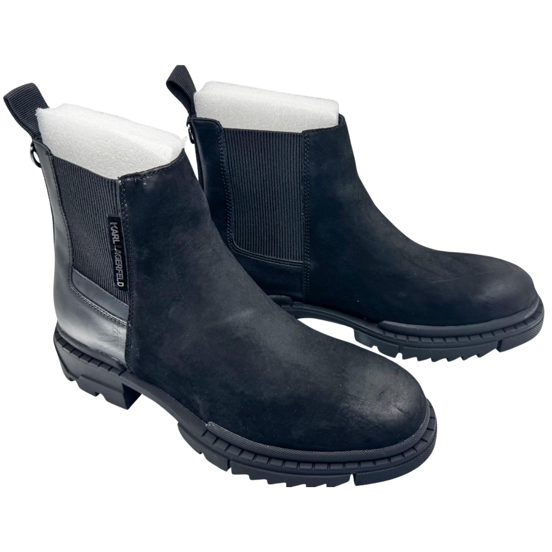 Botas de Cuero Negro para Hombre