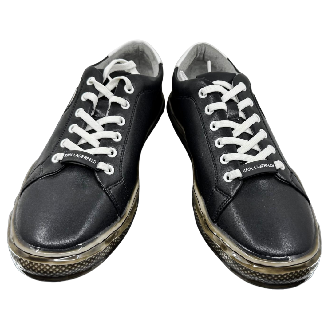 Zapatillas Bajas de Cuero con Logo de Goma para Hombre