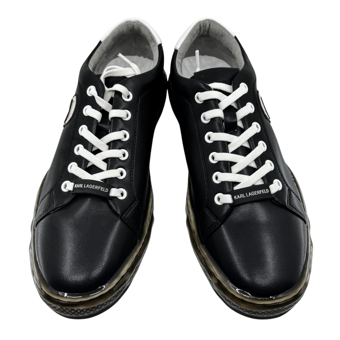 Zapatillas Bajas de Cuero con Logo de Goma para Hombre