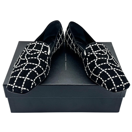 Mocasines de Terciopelo con Cristales para mujer