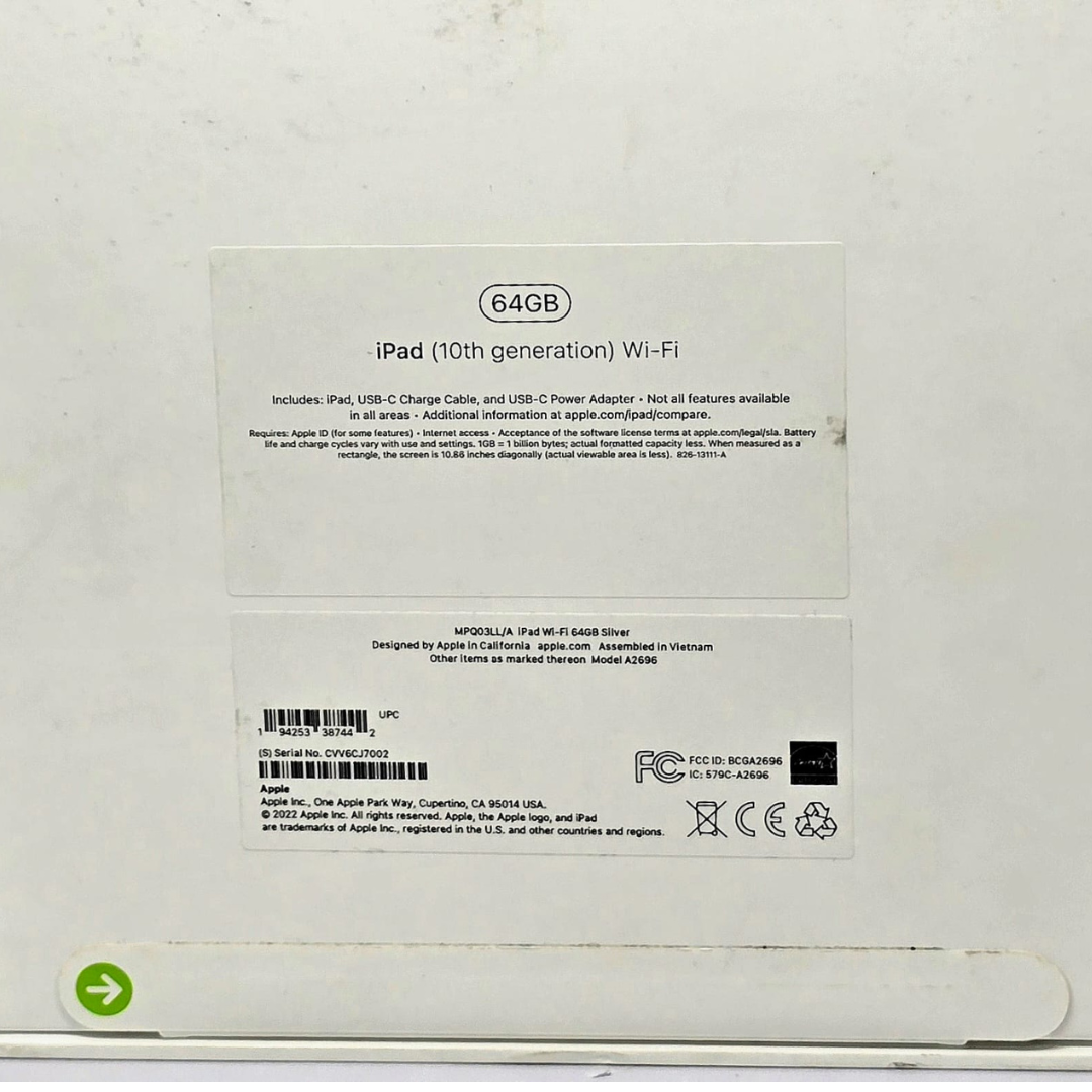 iPad 10ª generación 64 GB