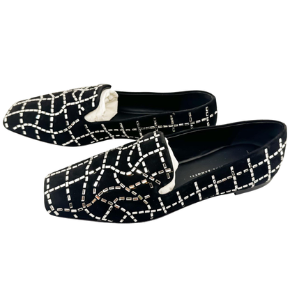 Mocasines de Terciopelo con Cristales para mujer