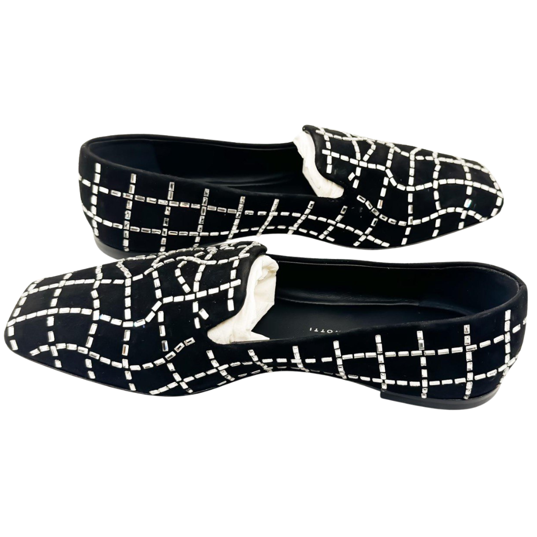 Mocasines de Terciopelo con Cristales para mujer