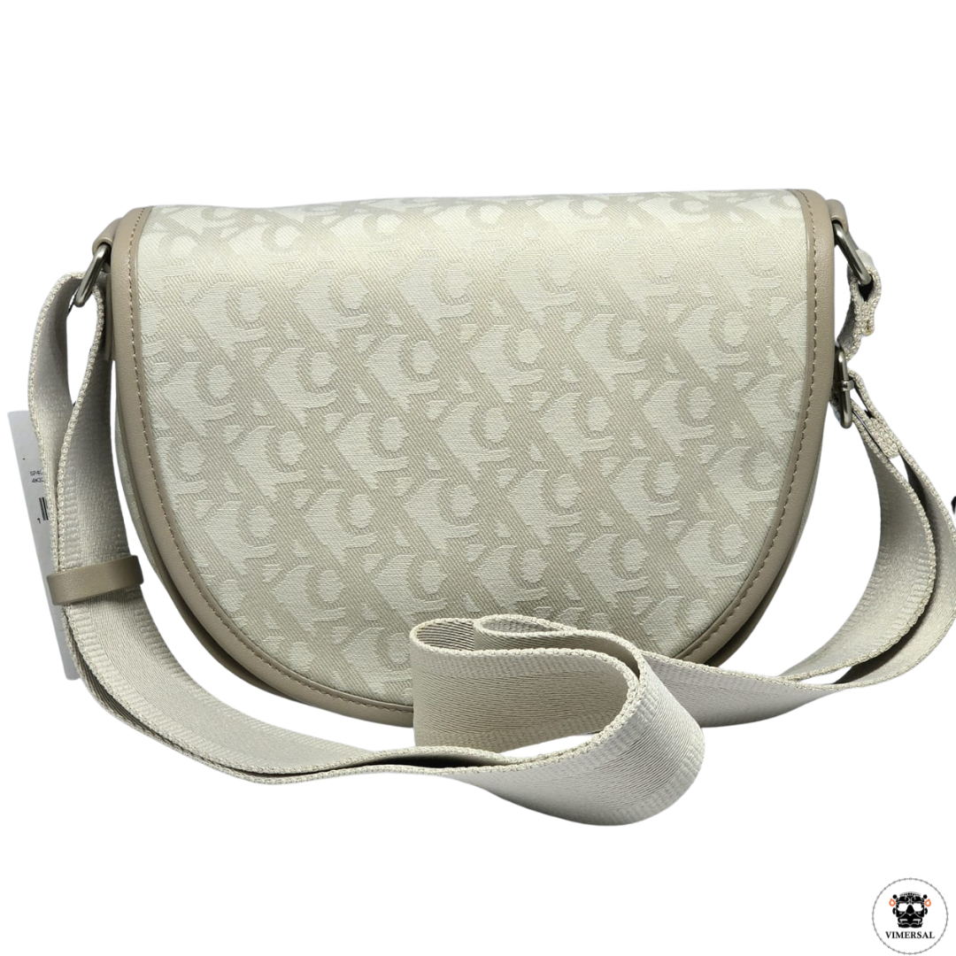 Bolso Bandolera Jacquard con Logo All Day Calvin Klein