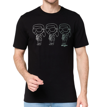 Camiseta Karl Lagerfeld Paris con Gráfico Karl Trio