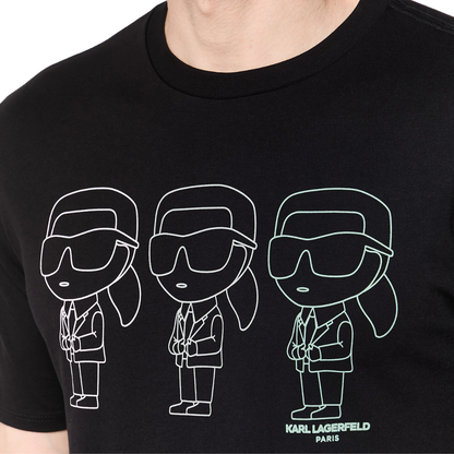 Camiseta Karl Lagerfeld Paris con Gráfico Karl Trio