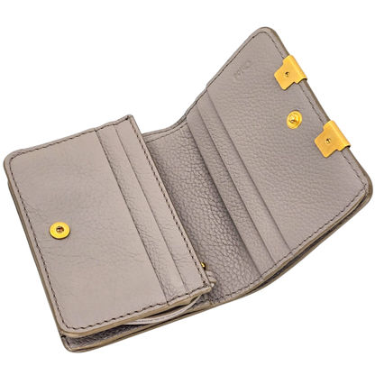 Billetera pequeña Marcie de Chloé en gris cachemir