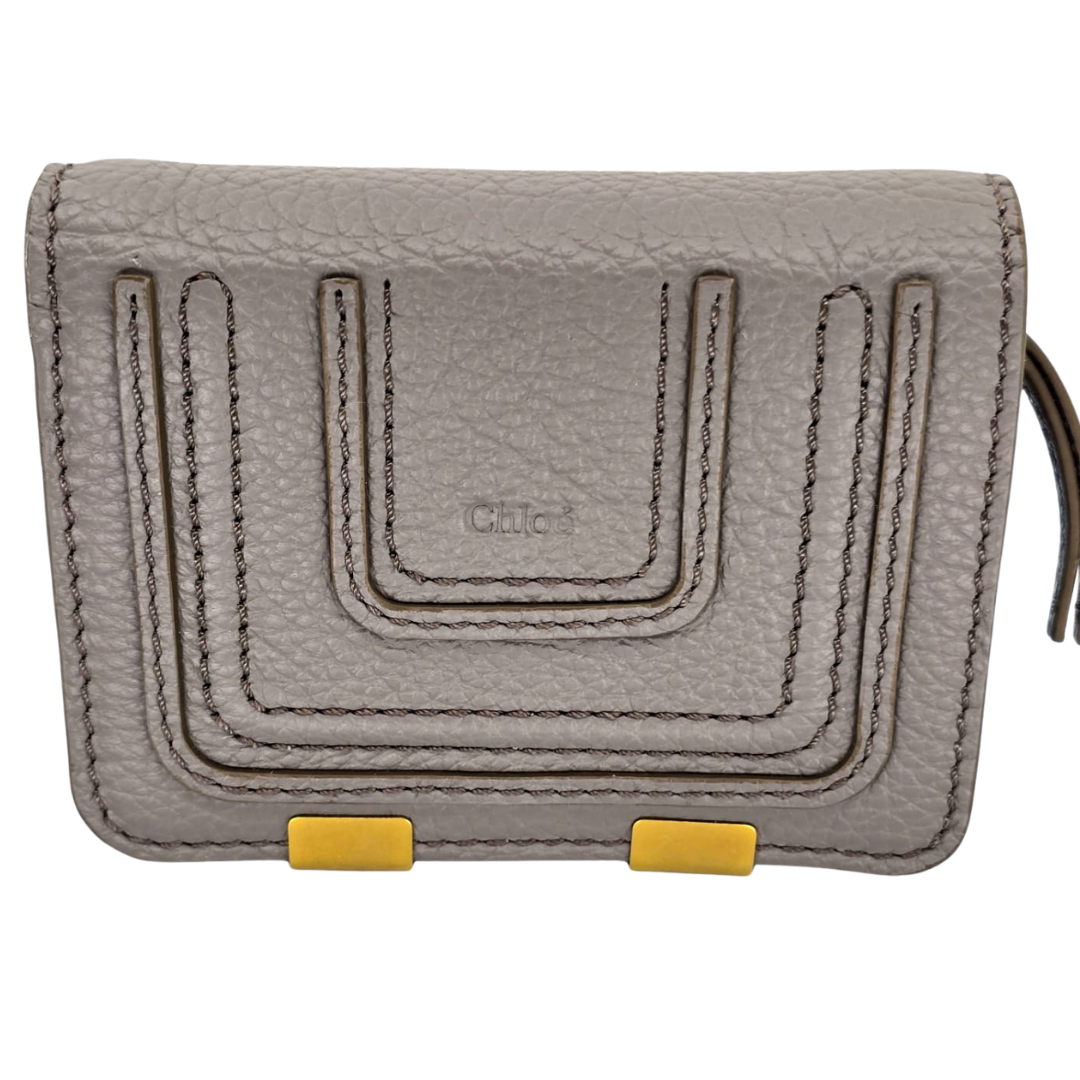 Billetera pequeña Marcie de Chloé en gris cachemir