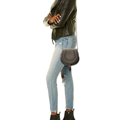 Bandolera  Pequeña Marcie Saddle de  Chloé en Cuero de Becerro