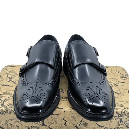 Zapatos de Cuero con Doble Hebilla  Karl Lagerfeld Paris.