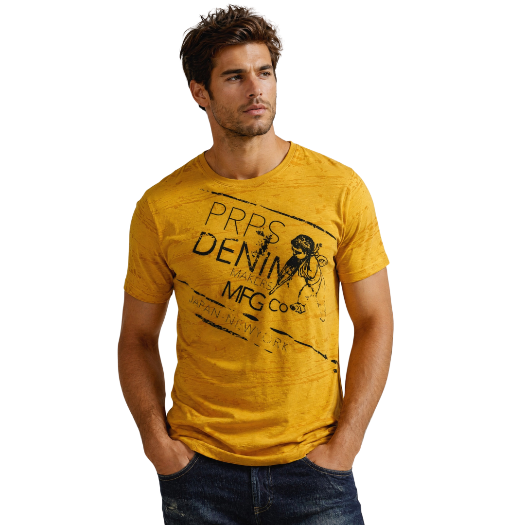 Camiseta de Algodón Nueva York Japón PRPS
