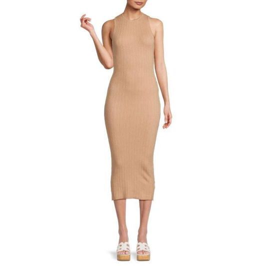 Vestido Midide punto Acanalado