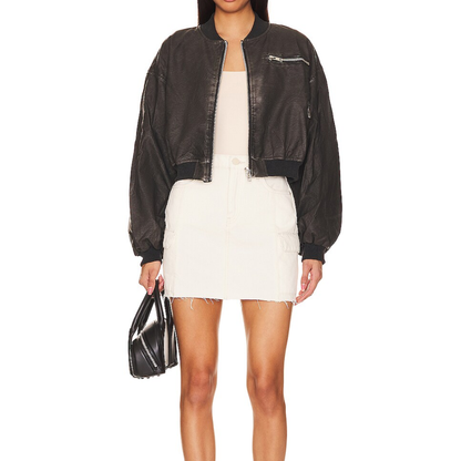 Falda Cargo Viper Color Blanco Hueso