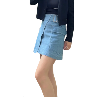 Mini Falda Cargo Denim