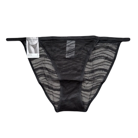 Calzón Bikini de Encaje Transparente