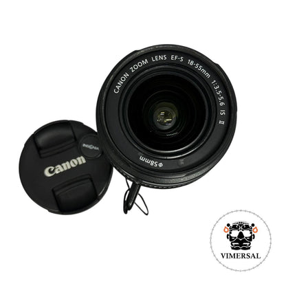 Lente Canon 18-55mm EFS f/3.5-5.6 IS II Seminuevo