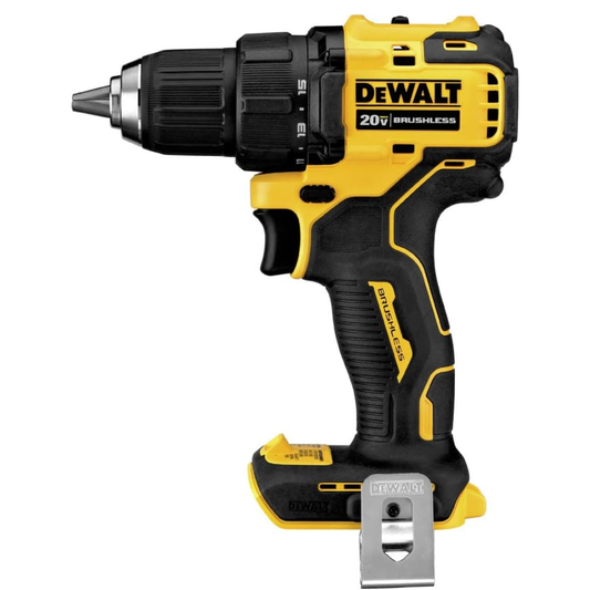 Taladro inalámbrico DEWALT ATOMIC 20V MAX*, 1/2 pulgada, solo herramienta (DCD708B)