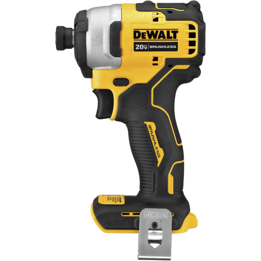 Atornillador de impacto inalámbrico compacto DEWALT ATOMIC DCF809B  de 20 V máx., sin escobillas, de 1/4 pulg. (solo herramienta)