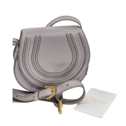 Bandolera  Pequeña Marcie Saddle de  Chloé en Cuero de Becerro